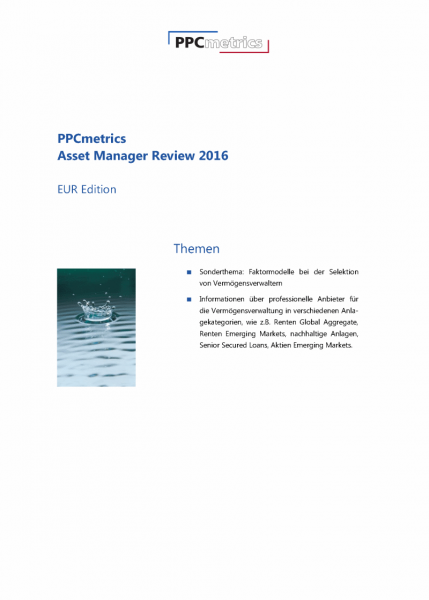 PPCmetrics Asset Manager Review 2016 - EUR Edition